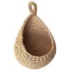 ZYWUOY Cesto da appendere a parete per frutta e verdura, realizzato a mano in corda di cotone, adatto per appendere cesti per riporre oggetti in camera da letto, A (larghezza 14 x altezza 15 x 20 cm)