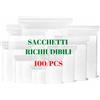 D A H B E L L Bustine trasparenti richiudibili | buste trasparenti con chiusura | sacchetti plastica richiudibili | sacchetti con chiusura zip resistenti con chiusura a zip piccoli per alimenti imballaggi 7x10