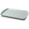 Zeal G203G - Vassoio in melamina con motivo a pois, 38 x 24 cm, colore: Verde salvia