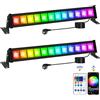 T-SUNUS Faretto LED RGB Esterno 50W, Barre LED RGB con APP Bluetooth e Telecomando, IP66 Impermeabile, Proiettore Colore Esterni WIFI per Interno Giardino Cortile Partito