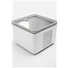 BLIMPLUS - Contenitore Quadro M Artic White Peek Box 2.6L - Porta Alimenti Salva Freschezza Impilabile Microonde Coperchio Trasparente - Made in Italy