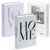 ENUTROF Libri Decorativi Arredamento 3Pz Finti Decorativi Design Finto Libro Decorativo Falsi Decorative Books per la Decorazione Domestica Libreria Tavolino da caffè Scaffali (HOME)