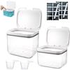Aarcyye Contenitore Detersivo Polvere, 2,8L+4,5L Dispenser Detersivo Lavatrice, Contenitori Detersivi Lavanderia, Contenitore per Detersivi in Plastica PET, Dispenser per Detersivicon Cucchiai