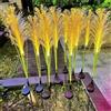 Quintrost Luci Solari da Giardino Esterna, 2 Pezzi Lampada Solare Fiori di Canna LED Esterno, Lampade Solari IP65 Impermeabile, Decorazione per Cortile Prato Patio Nozze Natalizia Feste, Bianco Caldo
