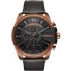 Diesel Orologio Cronógrafo Quarzo Uomo con Cinturino in Pelle DZ4459