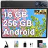 GOODTEL Tablet 11 Pollici Android 13 16GB RAM+256GB ROM+TF 1TB,2K Display 2000 * 1200,Octa-Core,8600mAh,BT 5.0,WiFi 5G,GPS,13MP+5MP,Corpo in Metallo,con Custodia,Tastiera & Mouse,Nero