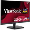 ViewSonic VS3225-2K Monitor QHD da 32 pollici (2560p x 1440p), pannello IPS, 75Hz, 4ms GTG, HDR10, HDMI, DP, senza cornice, 2 anni di garanzia
