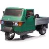 Triciclo Elettrico Piaggio Ape Car Per Bambini -Verde