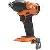 AEG BSS18C2-0 Avvitatore ad Impulsi 1/4 Esagonale 18V, Senza Batteria, Coppia Massima Fino a 210 Nm e Fino a 2800 g/min e 3600 i/min, Attacco 1/4 Esagonale