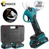 TKKEACE Cesoie elettriche da potatura senza spazzole da 30 mm 2 marce Cordless Giardino Albero da frutto Bonsai Strumento di abbellimento per Makita 18V Batteria Pin - 2 Battery