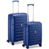 MODO by Roncato Starlight 3.0 4 ruote Set di valigie 2 pezzi con piega di espansione blu