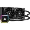 Corsair iCUE H115i RGB ELITE Dissipatore per CPU a Liquido - AIO da 280 mm - Nero
