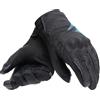 DAINESE - Trento D-Dry® Gloves Wmn, Guanti Moto Invernali, Impermeabili, con Protezioni sulle Nocche, Woman, Nero/Blu Profondo, XS
