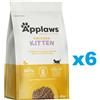 APPLAWS Cat Kitten Chicken 2,4 kg (6x400g) cibo secco per gattini con pollo