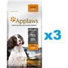 APPLAWS Adult Dog Small Medium Chicken 6 kg (3x2 kg) con pollo per razze di piccola e media taglia con pollo
