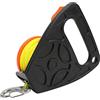KIMISS Mulinello da Immersione per Pesca Subacquea, Diving Reel con Gancio a Pollice e Filo Giallo da 46m, Perfetto per Snorkeling e Sport Acquatici