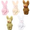 HDGSAFD 5 lepre di stoffa, mini peluche, accessori per capelli delle bambole, accessori di peluche, ciondoli fai da te, coniglietti decorativi con articolazioni