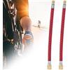 DAUERHAFT 2 pezzi tubo pompa bici tubo flessibile valvola tubo tubo di prolunga accessori bici , adatto per bici(Copper plating)