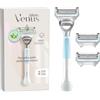 Gillette Venus, Rasoio per Peli e Pelle Della Zona Intima + 2 Confezione di Lamette di Ricambio, Rasoio Parti Intime Donna, Lamette Donna Gillette Venus Ricariche