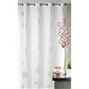 HomeMaison Tenda da arredo con Motivo Stampato, Colore: Argento, Poliestere, Grigio, 140 x 260 cm