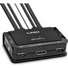 MediaMondo Lindy 42344 switch per keyboard-video-mouse (kvm) Montaggio rack Nero
