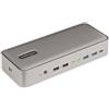 StarTech.com KVM Docking Station USB-C per due laptop, docking station DisplayPo