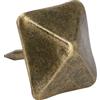 Shanrya Chiodo per porte da tappezzeria, stile retrò 50 pezzi Chiodo per porte da tappezzeria Forniture artistiche per artigianato in pelle per buoni(Lunghezza laterale 19 mm * lunghezza totale 20 mm)