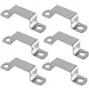 Laroal pezzi staffe di collegamento a forma di U staffe per piastre di recinzione 40 mm x 20 mm per porte e finestre idrauliche elettriche