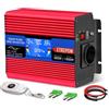 ETREPOW 500w Inverter auto 12v 220v Onda Sinusoidale Pura Trasformatore Con presa 1 Euro e 2 porte USB,Telecomando Senza Fili,Display LCD,Picco 1000W