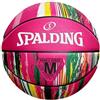 Spalding United Sports - Palla per adulti Marble Sz6, colore: Rosa Rainbow, 5
