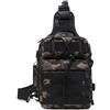 HUNTVP Zaino Monospalla Uomo Tattico Borsa Petto Impermeabile Borsa a Tracolla Militare per Campeggio Escursionismo Ciclismo Viaggio Trekking (Nero)