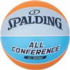 Spalding Unisex - Adulti All Conference Sz7 Ball, Arancione/Blu, 7