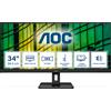 AOC MONITOR AOC LED 34 Wide U34E2M VA 3440x1440 4ms 300cd/mq 20.000.000:1 2HDMI DP"