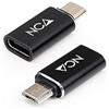 NANOCABLE 10.02.0014 - Adattatore da Micro USB a USB-C, da Micro B Maschio a USB-C Femmina, Colore Nero