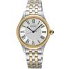 Seiko Orologio analogico al quarzo classico da donna SUR612P1, Argento