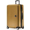 Hauptstadtkoffer Mitte - Valigia Rigida Grande, TSA, 4 Ruote, Bagaglio da Stiva con Espansione di Volume di 8 cm, 77 cm, 130 L, Oro Autunnale