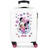 Disney Super Helpers Valigia da Cabina, Rigida ABS, Chiusura a Combinazione Laterale, 4 Ruote Doppie, Bagaglio a Mano, Bianco