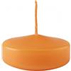 Cereria Di Giorgio - 12 Candele Galleggianti - Diametro 7 cm Altezza 3,5 cm - Colore Arancione - Durata 8 ore