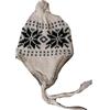 Générique Berretto peruviano bianco foderato in pile misura 58-60 cm circa 100% acrilico Chullo Inverno Caldo Trapper taglia media o grande uomo donna unisex fiocco, bianco, 58-62