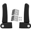 Akozon Bauletto per Moto, Moto Passeggero Posteriore Bauletto Bauletto Bracciolo Plastica ABS Kit Sella