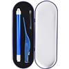 Zerodis Pulitore Orecchio Candele per le orecchie con Luce a LED Ear Wax Cleaner Kit In Acciaio Inox Cura delle Orecchie (Blue)