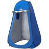 AKTIVE Tenda da campeggio con doccia e spogliatoio senza pavimento 120x120x185 cm, Struttura pieghevole con pali, Poliestere impermeabile, Ventilazione superiore