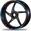 Senza marchio Stripe Motorsport S1000R Decalcomanie Ruote Moto 12 Adesivi Cerchi BMW S1000R...