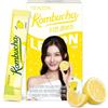 TEAZEN - Kombucha Limone - Bevanda Istantanea Probiotica al Tè - 10 Bustine - Senza Zucchero, Vegan, Bassa Caloria - Preparazione per Bevanda Coreana Tropicale con Prebiotici