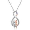 KINGWHYTE Collana Sorella Collana Sorella in Argento Sterling 925 Infinito Inciso Always My Sister Forever My Friend Regali di Compleanno per Sorelle Regali per Sorelle Regali di Natale per Donne