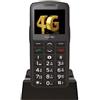 Beafon, SL260 LTE 4G, Silverline, telefono a pulsanti, per anziani con pulsante di emergenza SOS, compatibile con apparecchi acustici, M4/T4, segnale luminoso, display da 5,58