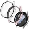 OFFCUP 2 Pezzi Cover con Pellicola Protettiva per Samsung Galaxy Watch 7 44mm, Copertura Completa Custodia Complessiva Rigida HD Clear Pellicola Protettiva Temperato Film