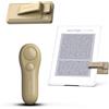 SK SYUKUYU Page Turner per Kindle Paperwhite Kobo eReaders Accessori, telecomando RF Page Turner Clicker per ipad Tablets lettura romanzi, fotocamera remota e pulsante video(Marrone Chiaro)