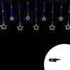 Wisdom Tenda luminosa con Stelle neon 3 metri Led Multicolore stalattiti altezza 100cm per interno Wisdom