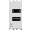 FINDER Modulo USB 20w comp. Vimar Plana - 4BUSB20WCCA.V14
